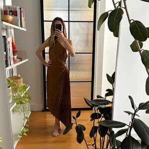 Dress Forum Gold Asymmetrical Dress - Size S